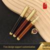 Engraved Copper & Wood Fountain Pen Set: Dual-Use, Posture-Correcting Gift with Cartridge Ink and Gift Box