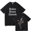T-shirt Broken Beaten Damned My Chemical RoUnisexce Rock Oversize Unisex Donna Punk Intage Stampata T-shirt Cotone Comfort Vestiti