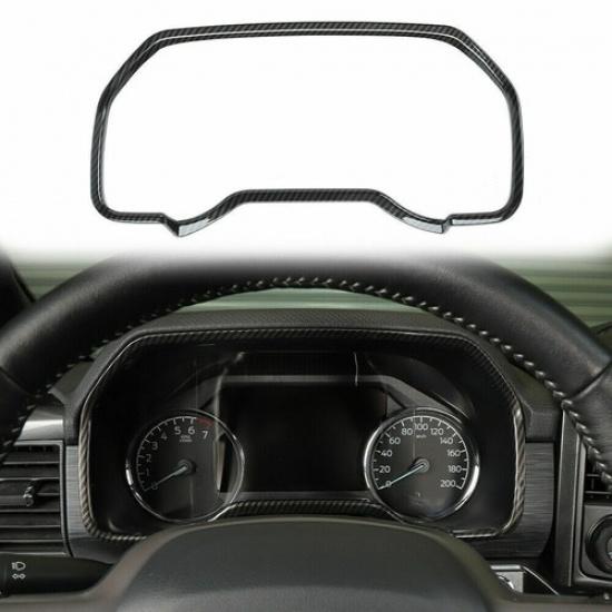 For 21+ F150 Interior Dashboard Panel Frame Decoration Carbon Fiber Accessories