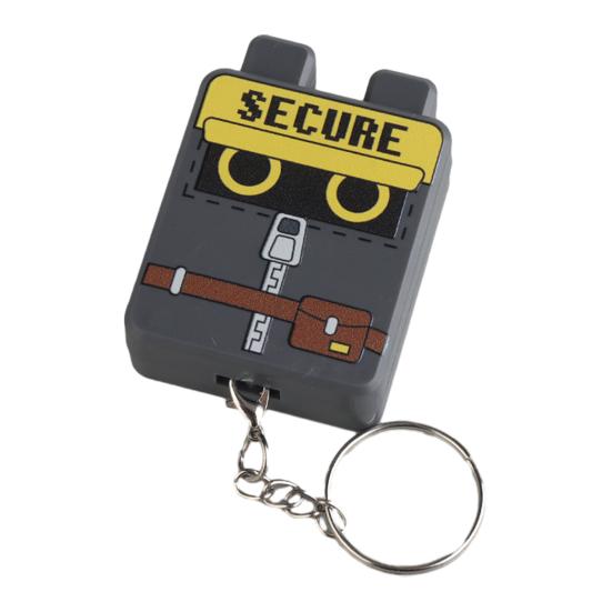 

Cartoon Cube Clicker Keychain Toy Stress Relief Decompression Button Fidget Key Ring Hanging Decoration Bag Charm Purse Pendant серый