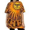 Flüssiges blaues Sun Moon Batik T-Shirt 2seitiger Allover-Print Vintage-Stil