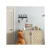 Metal Wall Mounted Key Holder 25x11x2.5 cm Hallway Entry Organizer Hook Rack for Keys Towels Hats Bags