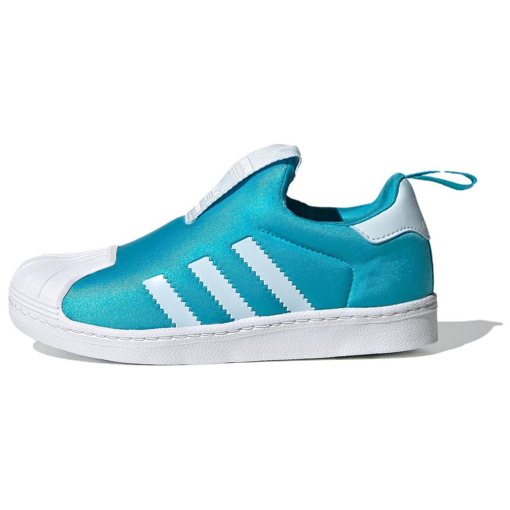 Adidas Originals Superstar 360 Comfortable Versatile Shock Absorbing Durable Low Top Kids Sneakers Kids Sneakers Light-Blue FZ2978