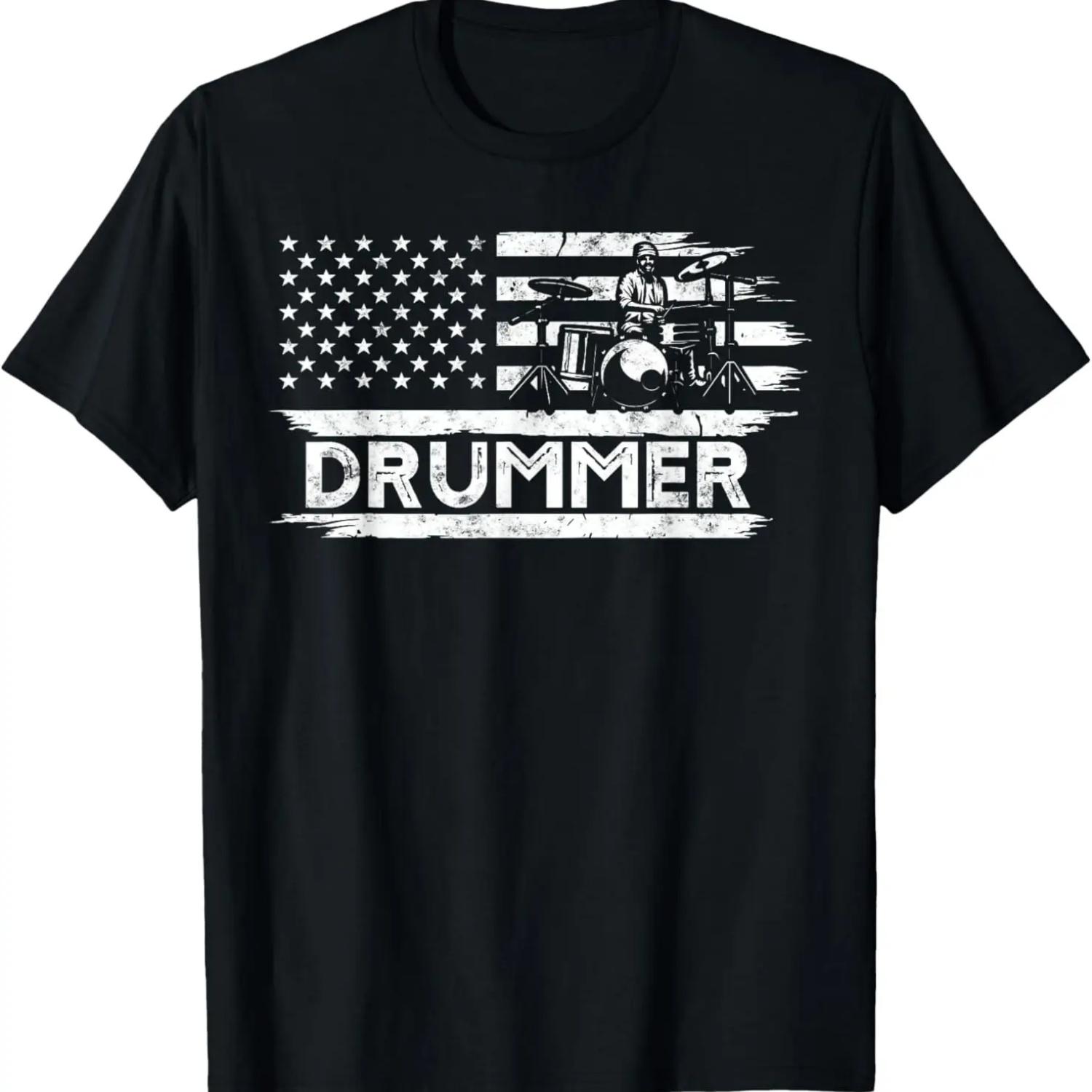 

I Destroy Silence Drums T Shirt Funny Drummer Shirt XXXXXL чорний