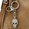 Backpack Accessory Bling Rhinestone Skull Keychain, Halloween Gothic Key Chain Keyring Pendant, Handbags Backpacks Purse Charm Keychain