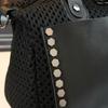Women'S Handbag Large Capacity Mesh Rivet One Shoulder Crossbody Pillow Bag