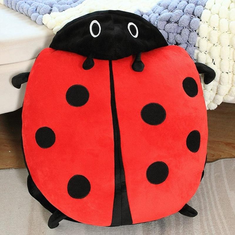 Soft Plush Ladybird Costume for Children with Sensitive Skin Breathable Fabric Comfortable for Extended Wear At Parties