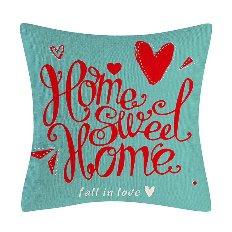 

New Valentine s Day Pillow Cover Blue Series Truck Love Decorative Pillow Cover 45 * 45Cm pillowcase