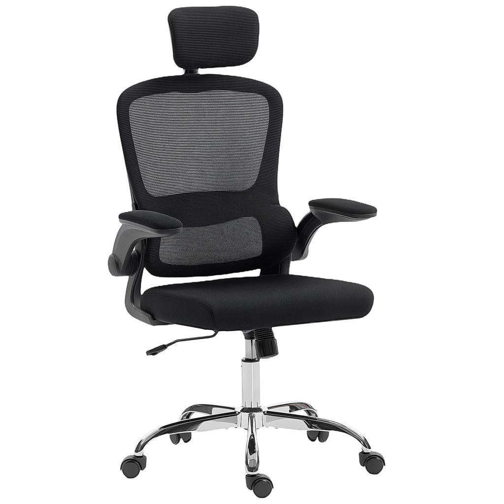Mesh Back Office Chair, with Lumbar Support - Black