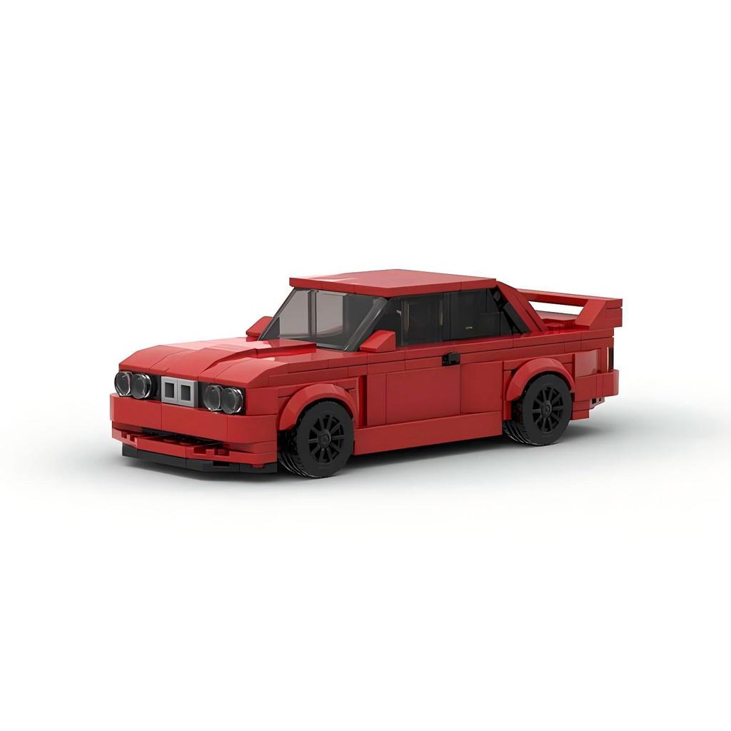 M8 Grid Car Racing Color E30 M3 Model Compatible Puzzle Assembly Building Block Set