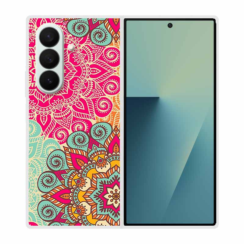 Etui Na Samsung Galaxy Fold 7 Etui Fajne Kosmiczne Zwierzęta Przezroczyste Twarde Etui Na Telefon Na Galaxy Z Fold7 5G 2025 Tylna Pokrywa Z fold7 Capa
