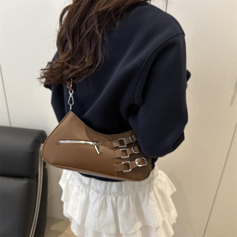 Premium Design Spring New Trend Retro Spice Girl High Texture Shoulder Underarm Messenger Bag