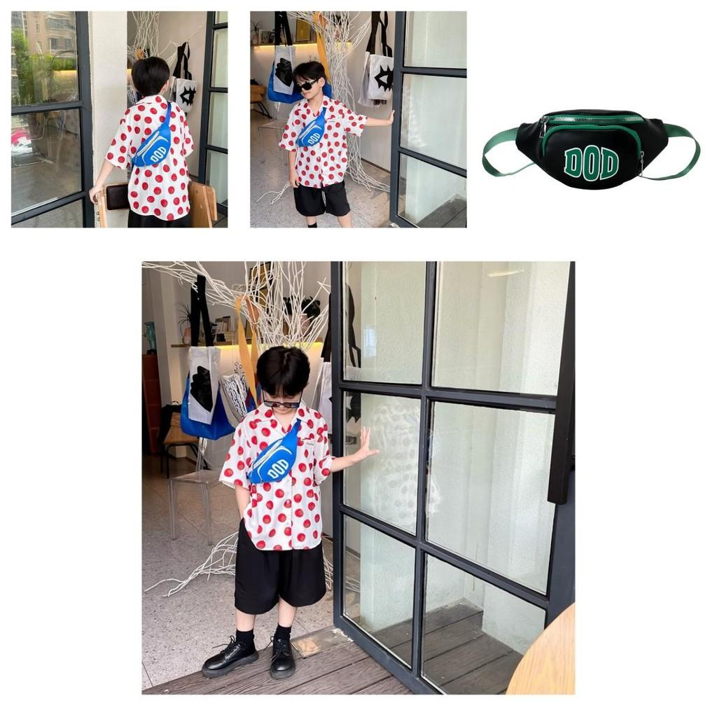 Fashionable Color Blocking Design Letter Printed Children Casual Shoulder Bag For School Use