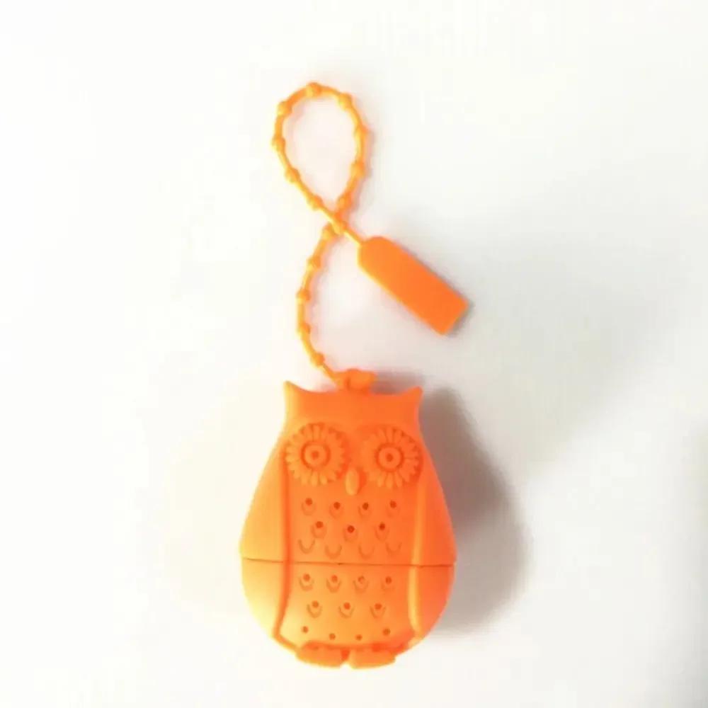 Creative Cute Owl Tea Strainer Tea Bags Filter Food Grade Silicone Loose-leaf Tea Infuser Filter Diffuser Cartoon Tea Accessory