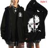 Autumn Zipper Jacket Anime Printed Zipper Hoodie Street Wear Men's and Women's Sportswear Harajuku Unisex Casual Clothing