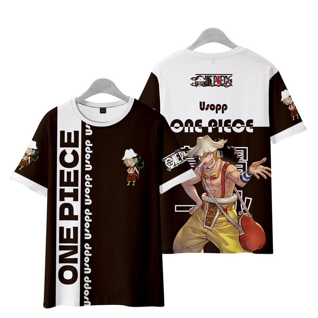 ONE PIECE Anime Women Men's T-shirts Cartoon Printed O-Neck Oversized Short Sleeves Fashion Mens Clothing Streetwear