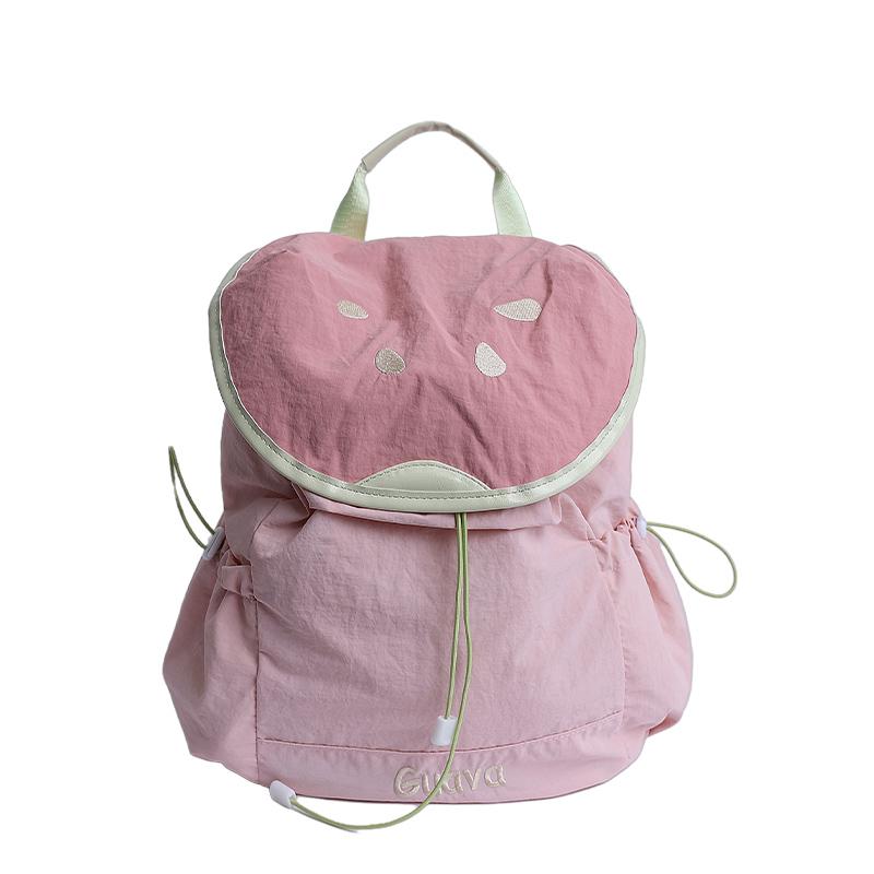 Casual Fruit Shape Large Capacity Nylon Backpacks High Quality Cute Unique Design Personality Fresh Backpacks for Women 2025 New