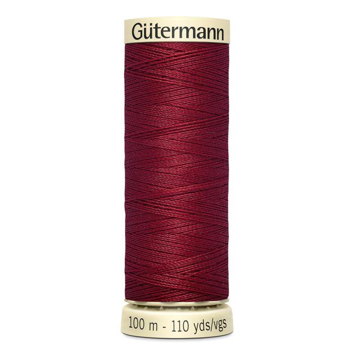Lot de 5 bobines 100m Fil 100% polyester Gutermann Ref 788988 - Att 226 - vin