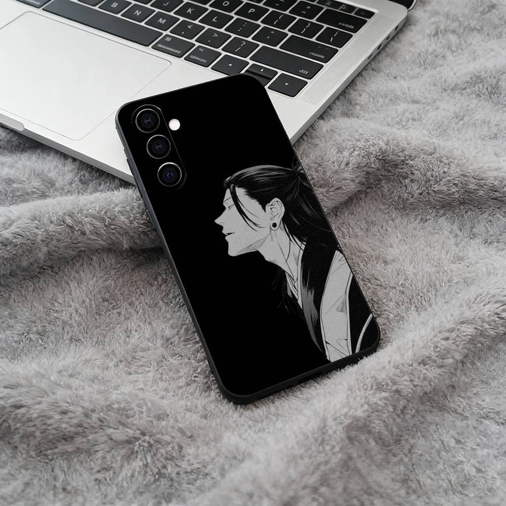 J-Jujutsu K-aisen-beliebte Charaktere Schwarze weiche Silikon-Handyhülle für Samsung Galaxy A73, A71, A72, A70, A53, A52, A51