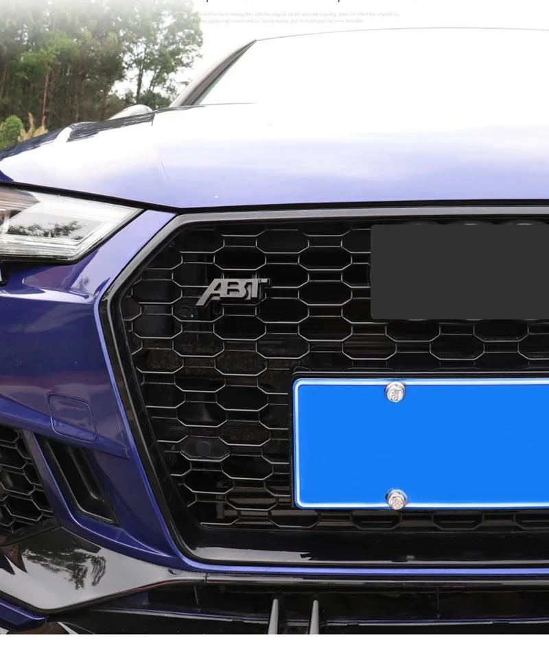 For Audi Skoda Seat QS7 TT RS3 SQ2 RS6 RS7 SQ7 RS4 RS5 SQ8 A8L S6 A4 Q5 A1 S5 S4 A5 ABT Logo Badge Sticker Car Tuning