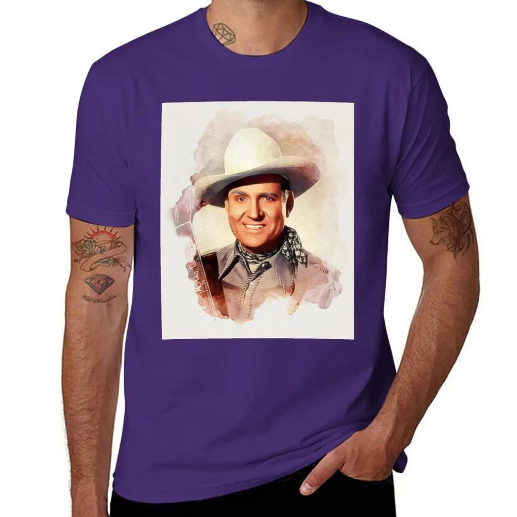 Gene Autry, Leggenda della Musica T-Shirt nuova edizione sublime Estetica abbigliamento oversizeds magliette grafiche uomo hip hop