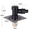 Snap Joint Washing Machine Floor Drain Cover Double Purpose Large Outfall Pipe Connector Insect Prevention