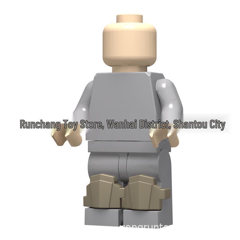 Military Minifigure Wearable Accessories: Knee Pads, Leg Guards, and Armor Plates for Kids Building Blocks, 50g