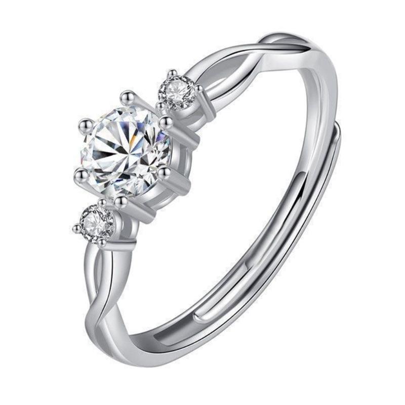 Adjustable Entangled Rings for Trendy Women Eternities Wedding Promise Engagement Jewelry Accessory Casual Wear