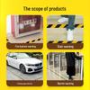 Mandle Black & Yellow PVC Zebra Safety Warning Tape (2 Rolls, 18m Each)