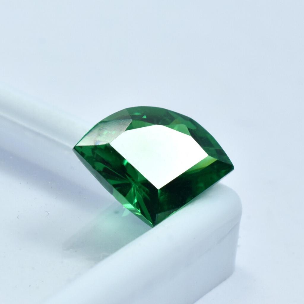 Ring Size Green Tourmaline NATURAL 10.30 Ct Fancy Cut Loose Gemstone CERTIFIED SAW-5