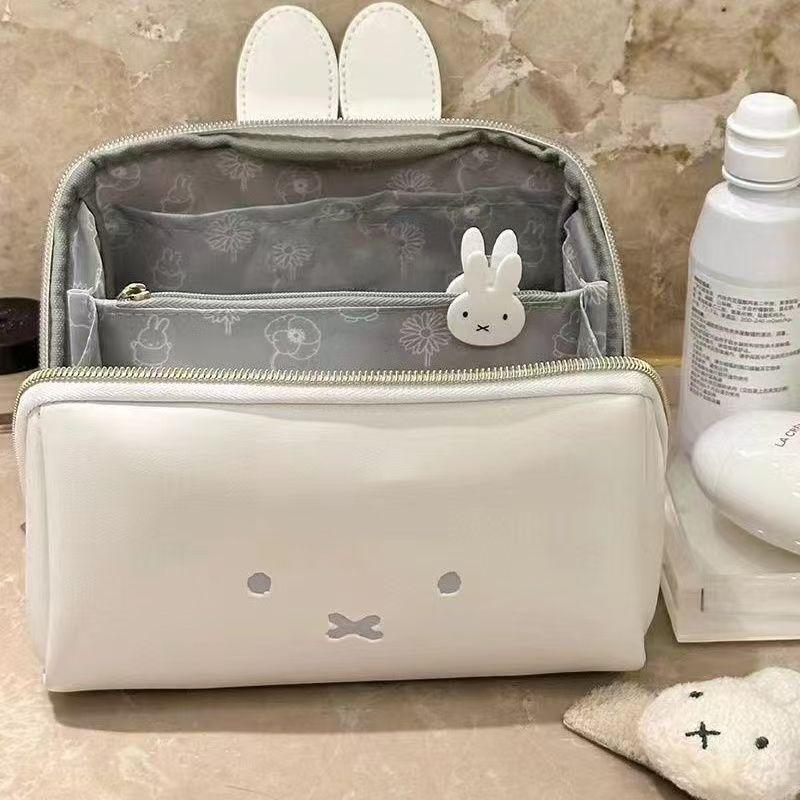 Anime Miffy Králíček Tvar Ruka Make-up Taška Multifunkční Přenosná Kosmetická Úložná Taška Úložná Taška do Umyvadla Narozeninové Dárky