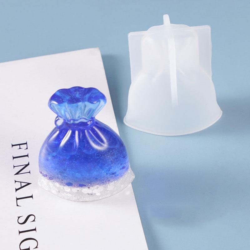 Silicone Jewelry Mold Resin Epoxy Moulds Casting Tool Lucky Bag Shape Craft DIY