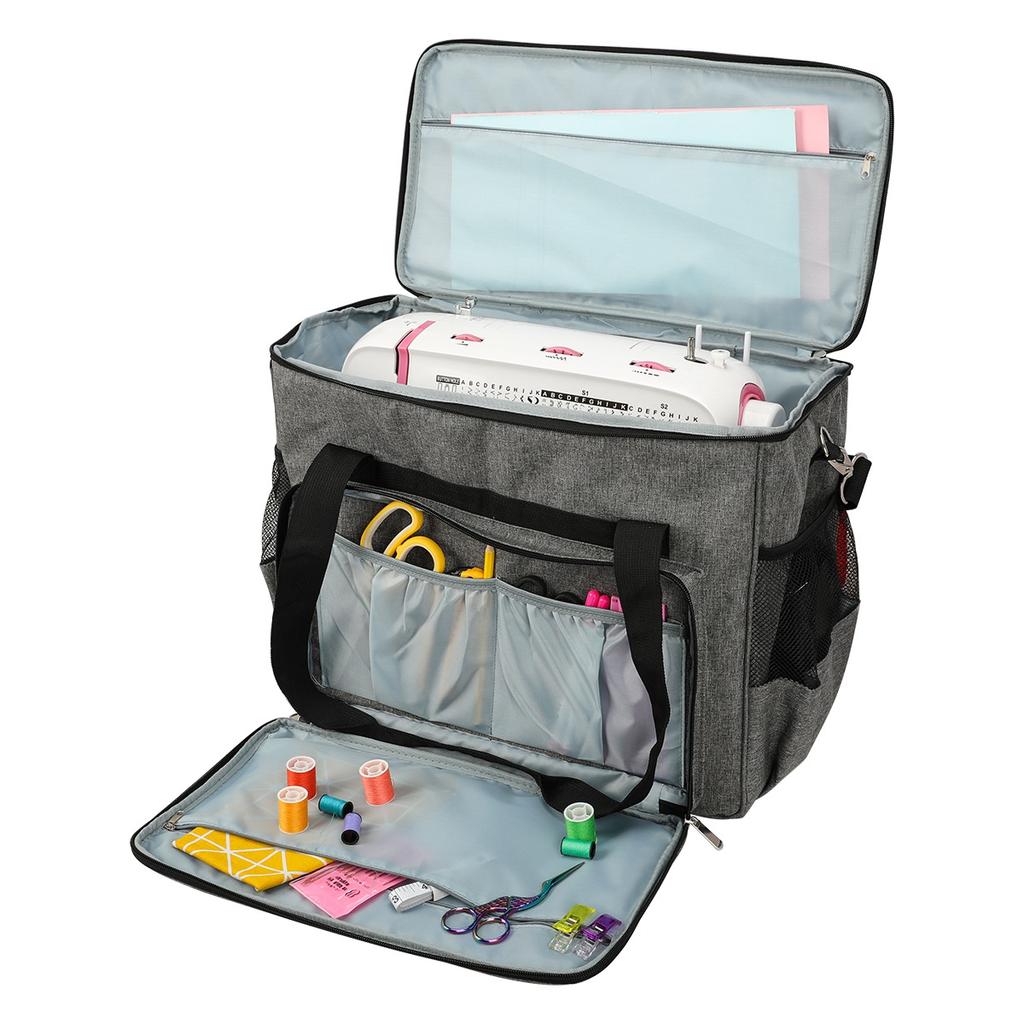 M-Modern-Sewing Machine Storage Organizer Sewing Machine Bag Travel Tote Bag For Most Standard Sewing Machines And Accessories