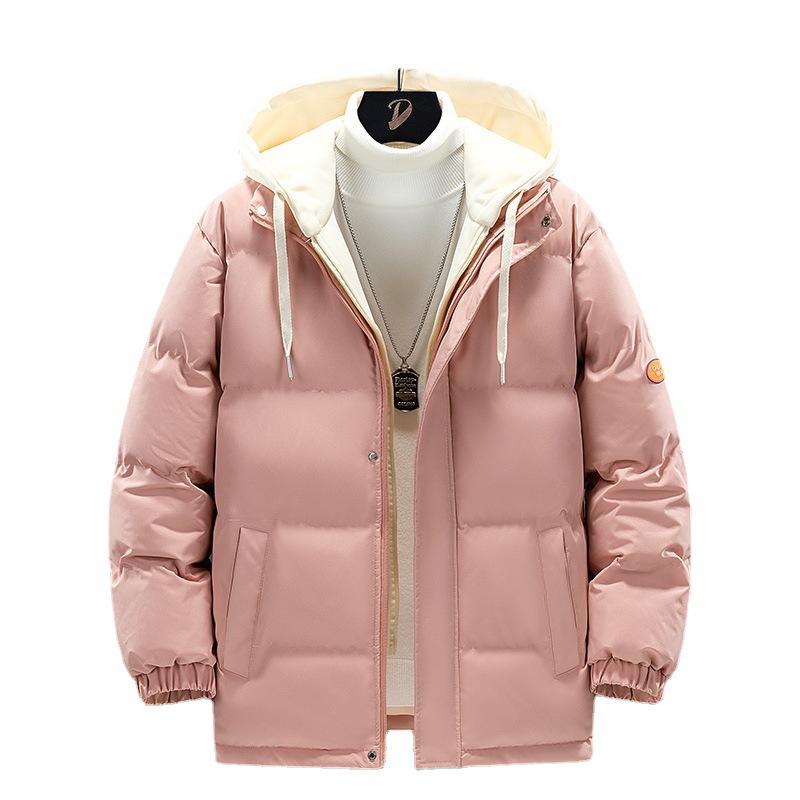 Herren Locker Lässige Baumwolljacke Lang Hüftlang Warm Winter Alltagsmantel