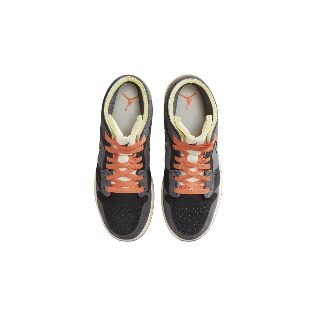 (GS) Air Jordan 1 Mid SE Craft 'Anthracite Light Olive' Kids' FD5847-003