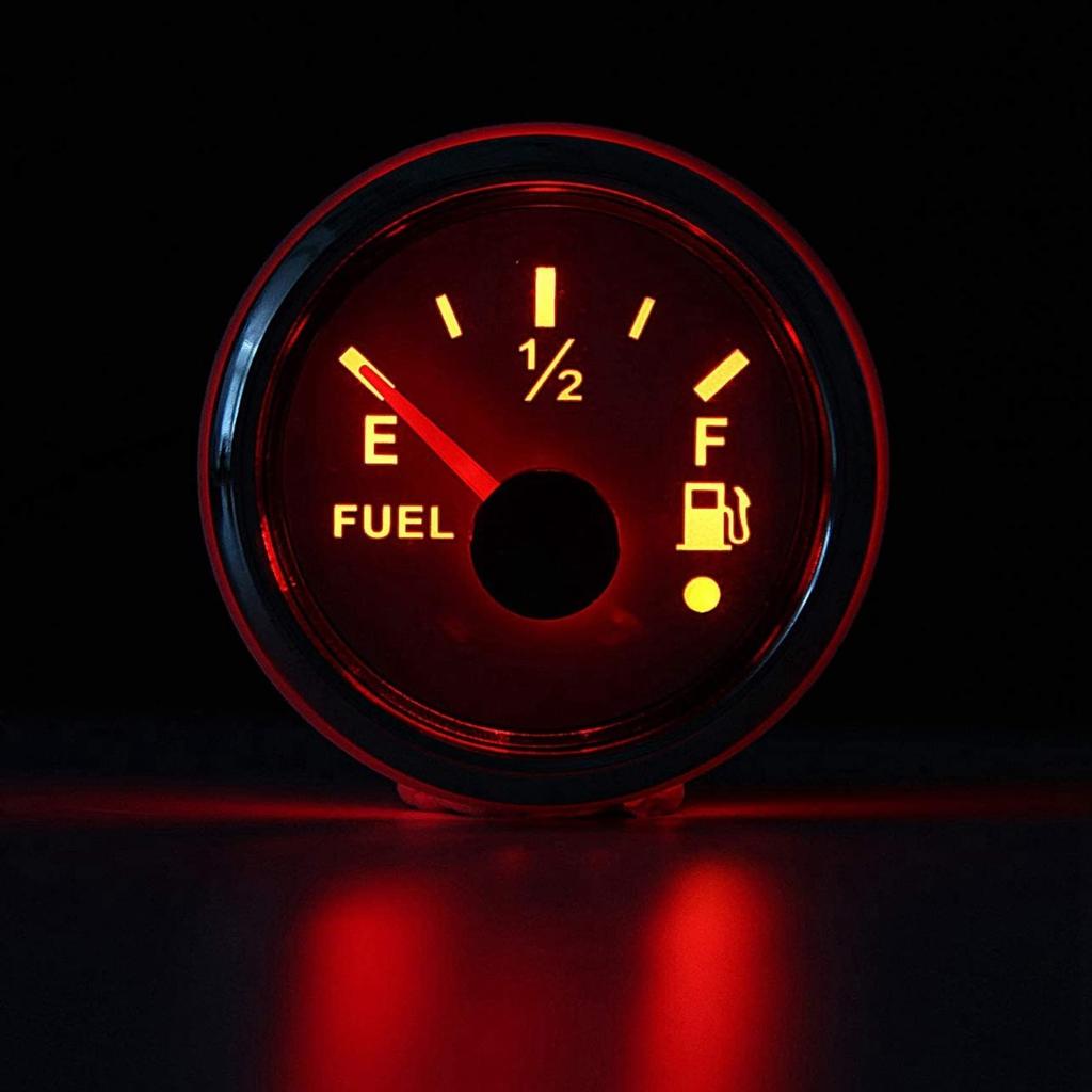 Daii 52mm Fuel Level Gauge 0-190 Ohm Switchable 240-33 Ohm Fuel Level Meter