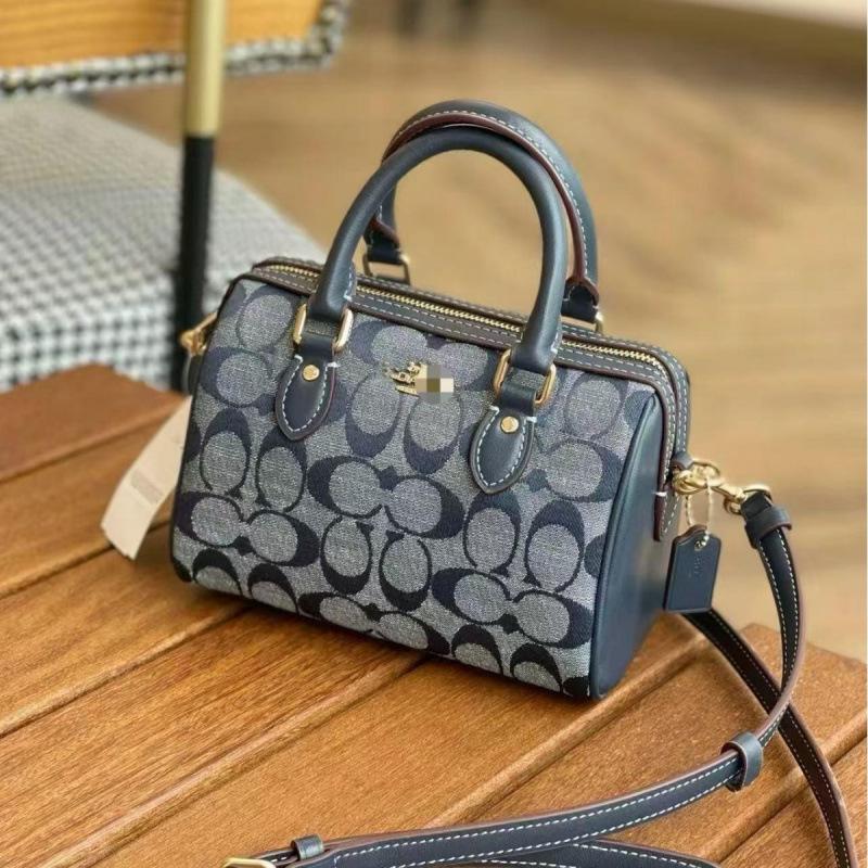 Coach Rowan 2025 Classic Monogram Boston Mini Crossbody Handbag