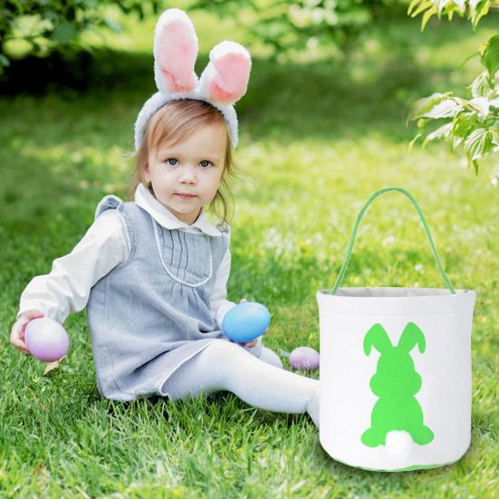 Osterhasenkorb mit Griff Große Kapazität Stark belastbar Mehrzweck Osterei