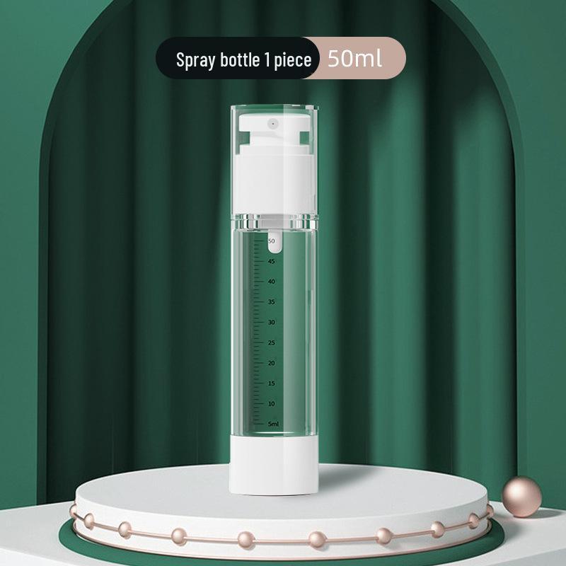 Portable Cosmetic Refill Bottles: 15ml, 30ml, 50ml Vacuum Press with Scale for Lotion and Spray