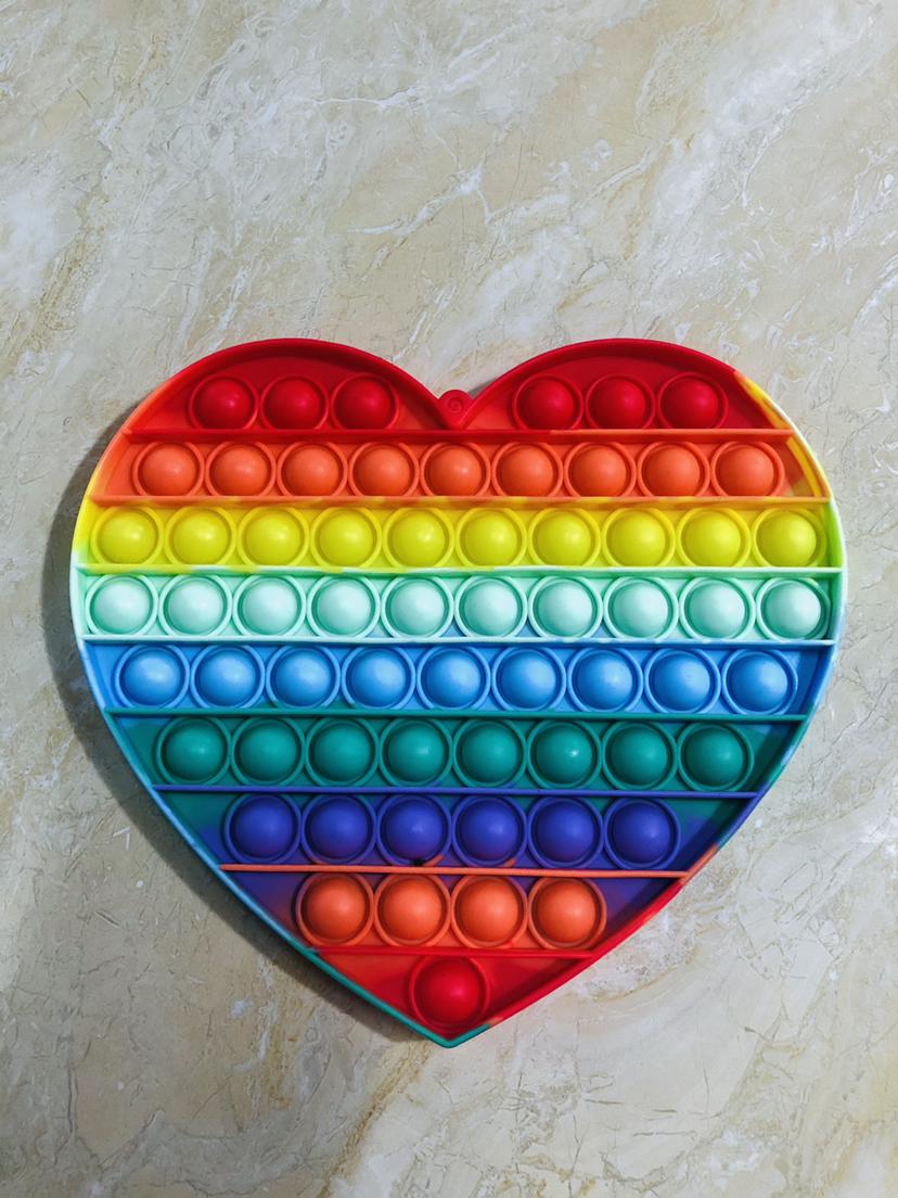 

20Cm Big Size Fidget Toys 20Cm Square Round Antistress Toy Bubble Figet Sensory Toys For Children Adult Christmas Gifts 202 (As shown-26312)-
