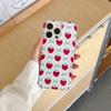 Ins Sweet Girl Bow Strawberry for Apple 16 Mobile Phone Case iPhone17promax New 15/14