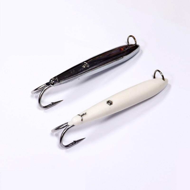 Stainless Steel Sea Fishing Trolling Lure with Double Hook for Mackerel and Tuna