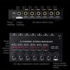 Stereo 6 Channel Mixer Sound Mixer 6 Stereo Distributor Volumes Control Mixing for Electric Guitar Keyboards Drum