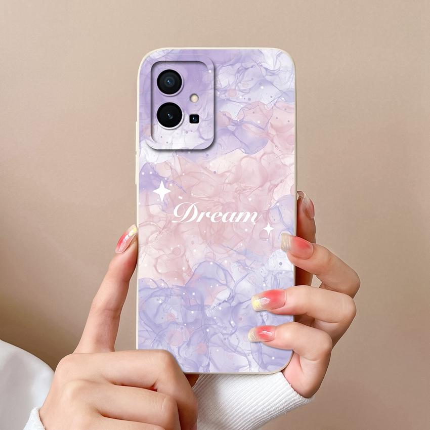 For Vivo Y55 Y56 Y70 Y72t Y73 Y74 Y75 Y77 Y81 Y85 Fashion Liquid Silicone Phone Case Lovely Cat Pattern Anti Drop Full Protective Cover For Vivo Shell