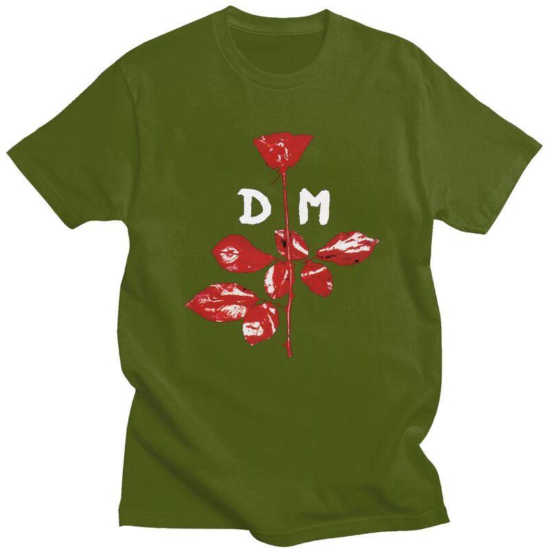 Custom Male Electronic Rock DDepeche Cool Mode T Shirts Short Sleeve Cotton Tshirt Classic Tshirt Casual Tees Clothing