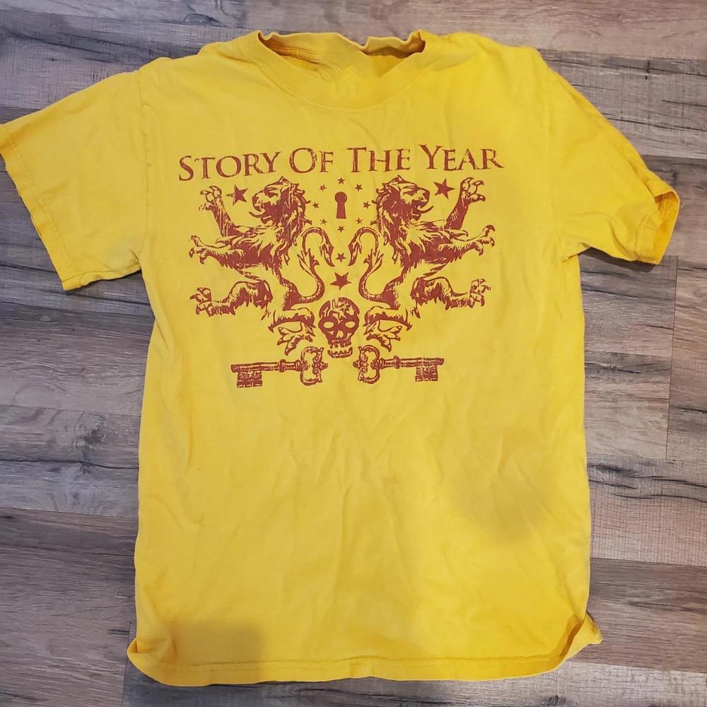 Story of The Year Band Tour Yellow T Shirt Full Size S-5XL Unisex T-Shirt S