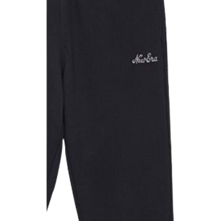 New Era FW24 Casual Comfortable Cuffed Fleece Knit Joggers Unisex Joggers Black 14409874