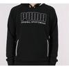 Puma Embroidered Logo Knit Hoodie Men Tops Black 844128-01
