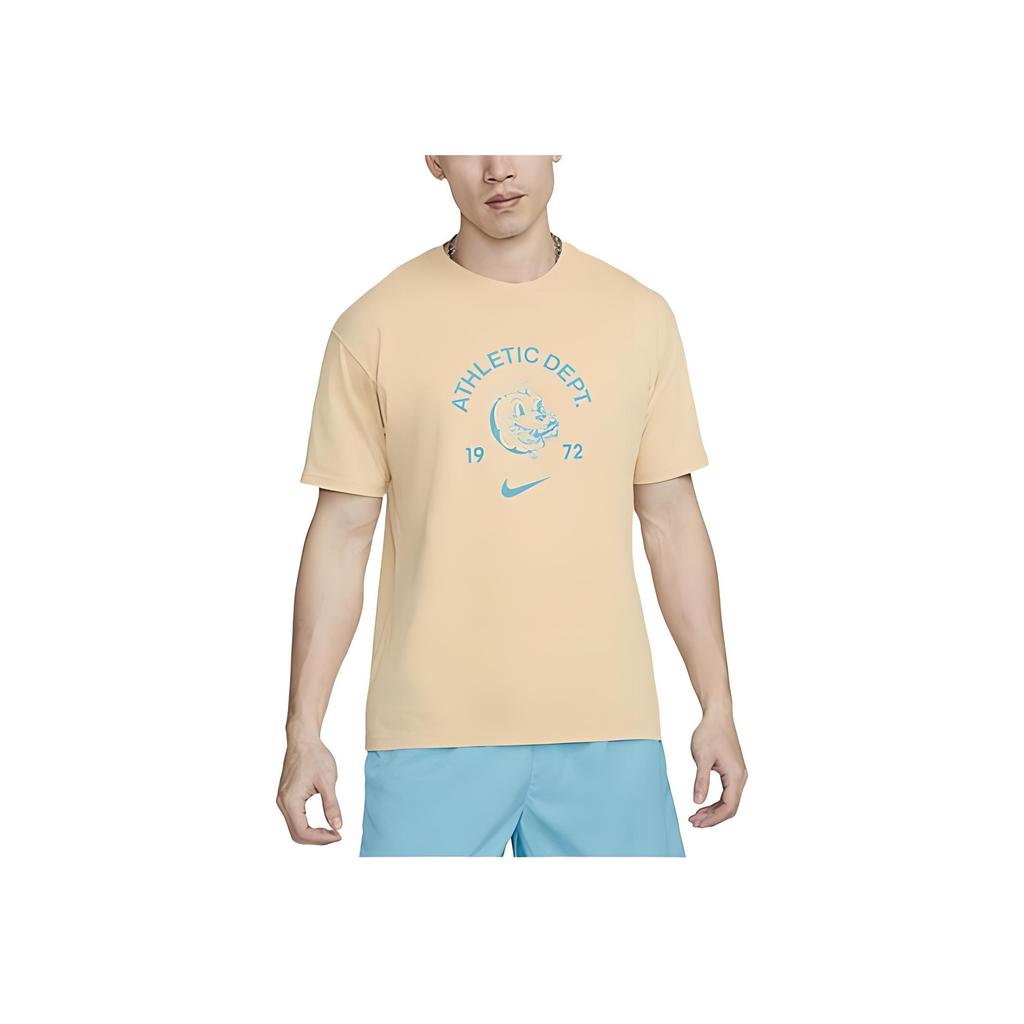 Nike Crew Neck Pullover Casual Short Sleeve Knit Top Men Tops Yellow FJ5244-252