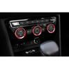 For Volkswagen Jetta Mk7 2019-2022 Red Aluminum Central Console AC Switch Trim